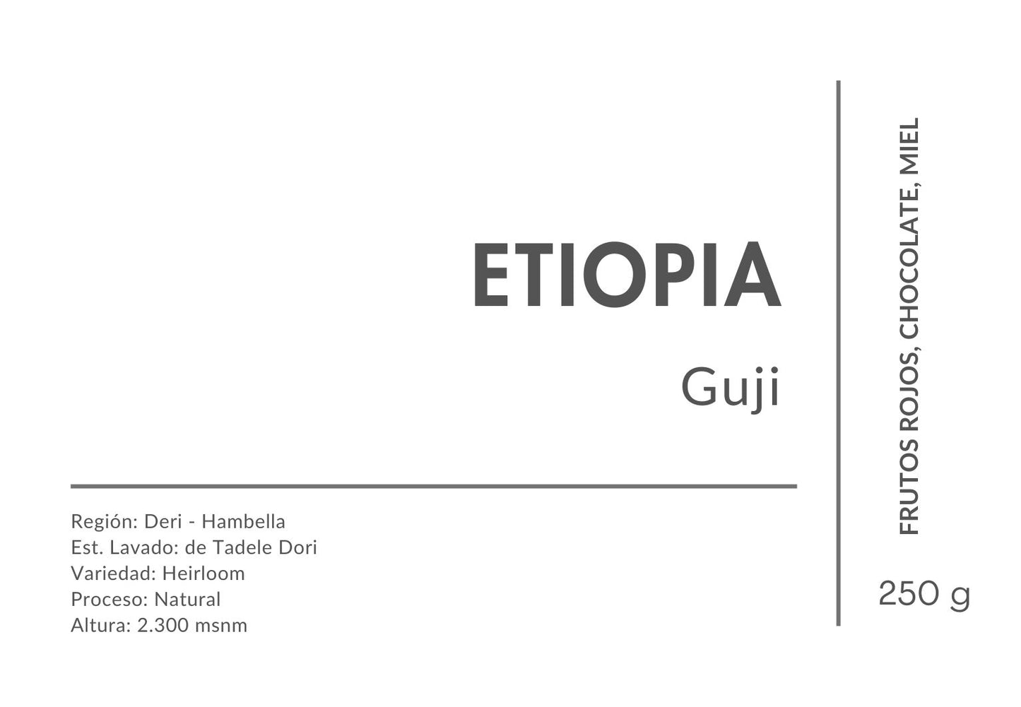 Etiopía Guti - Espresso