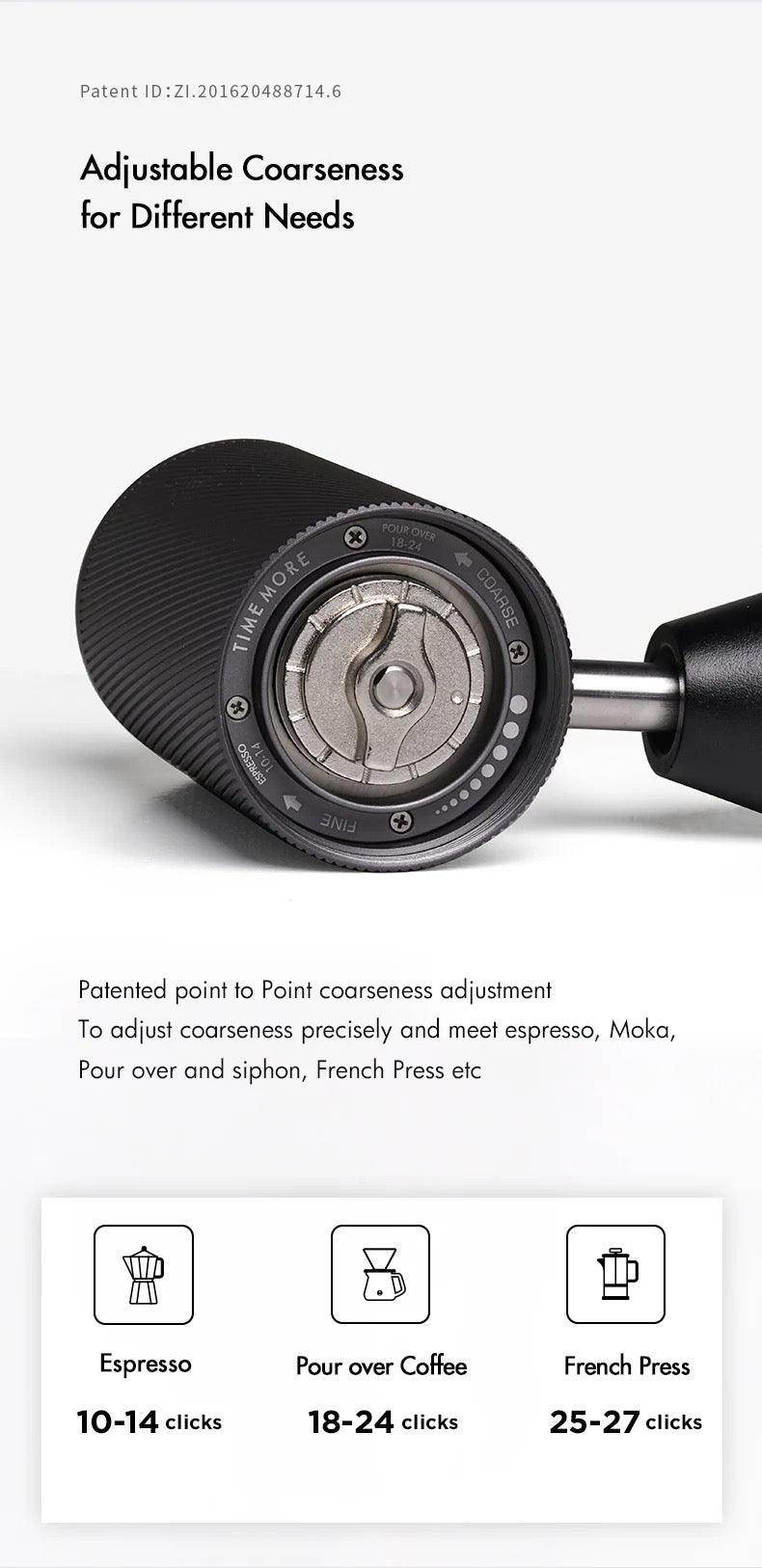 Molino manual Chestnut C2 black - Timemore