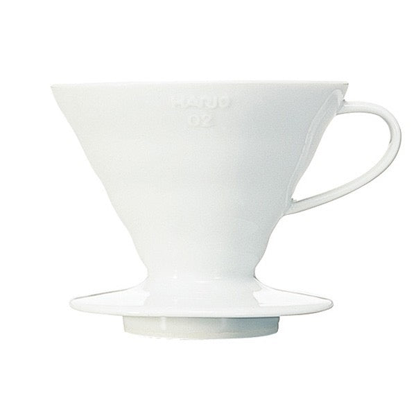 Hario V60 Dripper 02 cafetera de goteo, cerámica blanca