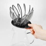 Hario V60 Dripper Suiren Tamaño 02, Transparente Negro