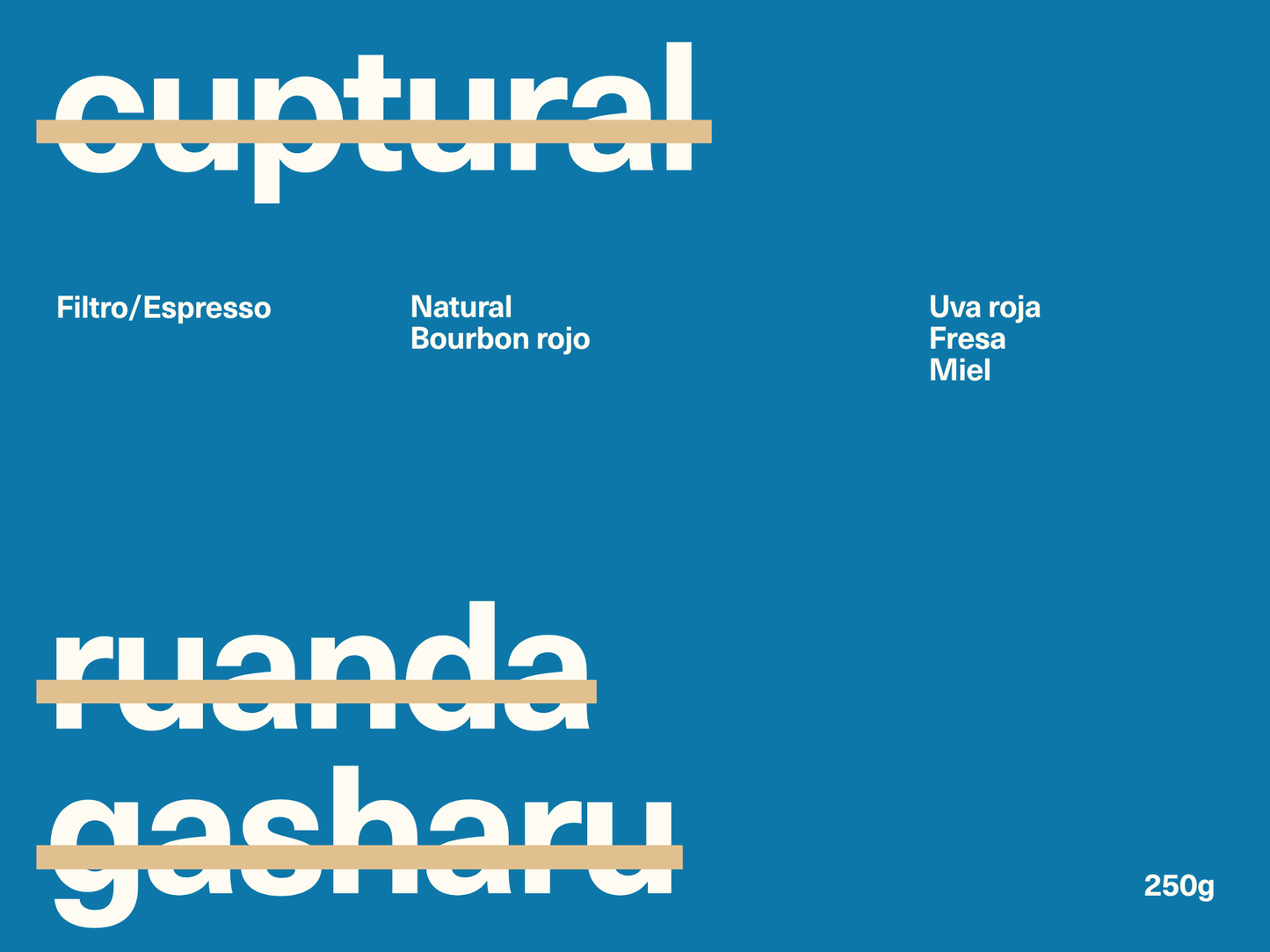 Ruanda Gasharu Natural - Espresso