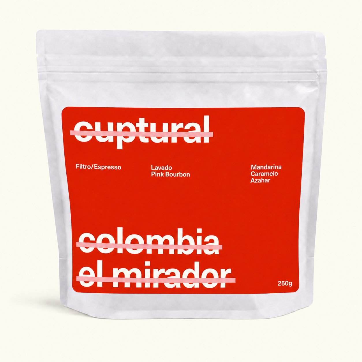 Bolsa de café Colombia El Mirador de cuptural coffee