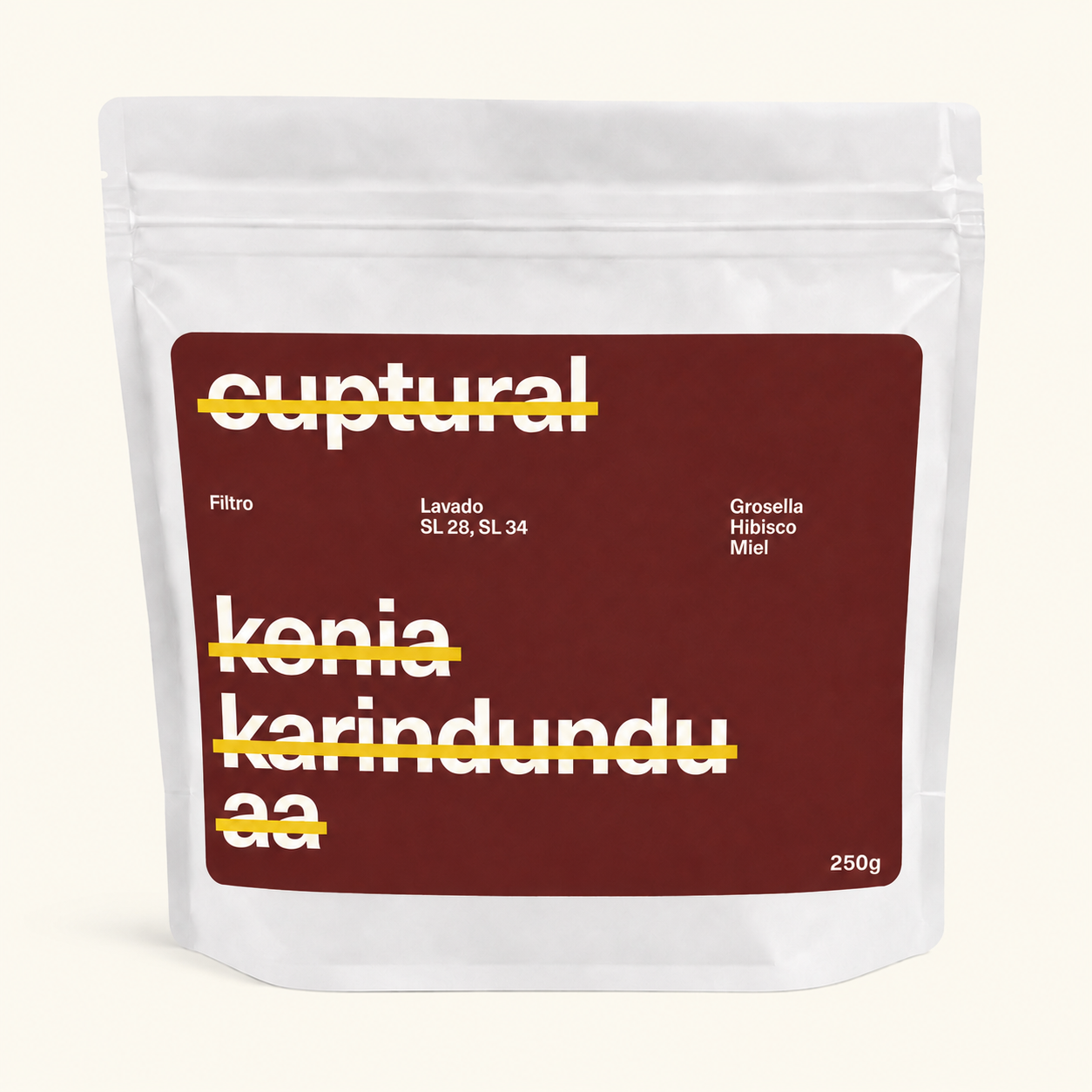 Bolsa de café Kenia Karindundu AA de cuptural coffee
