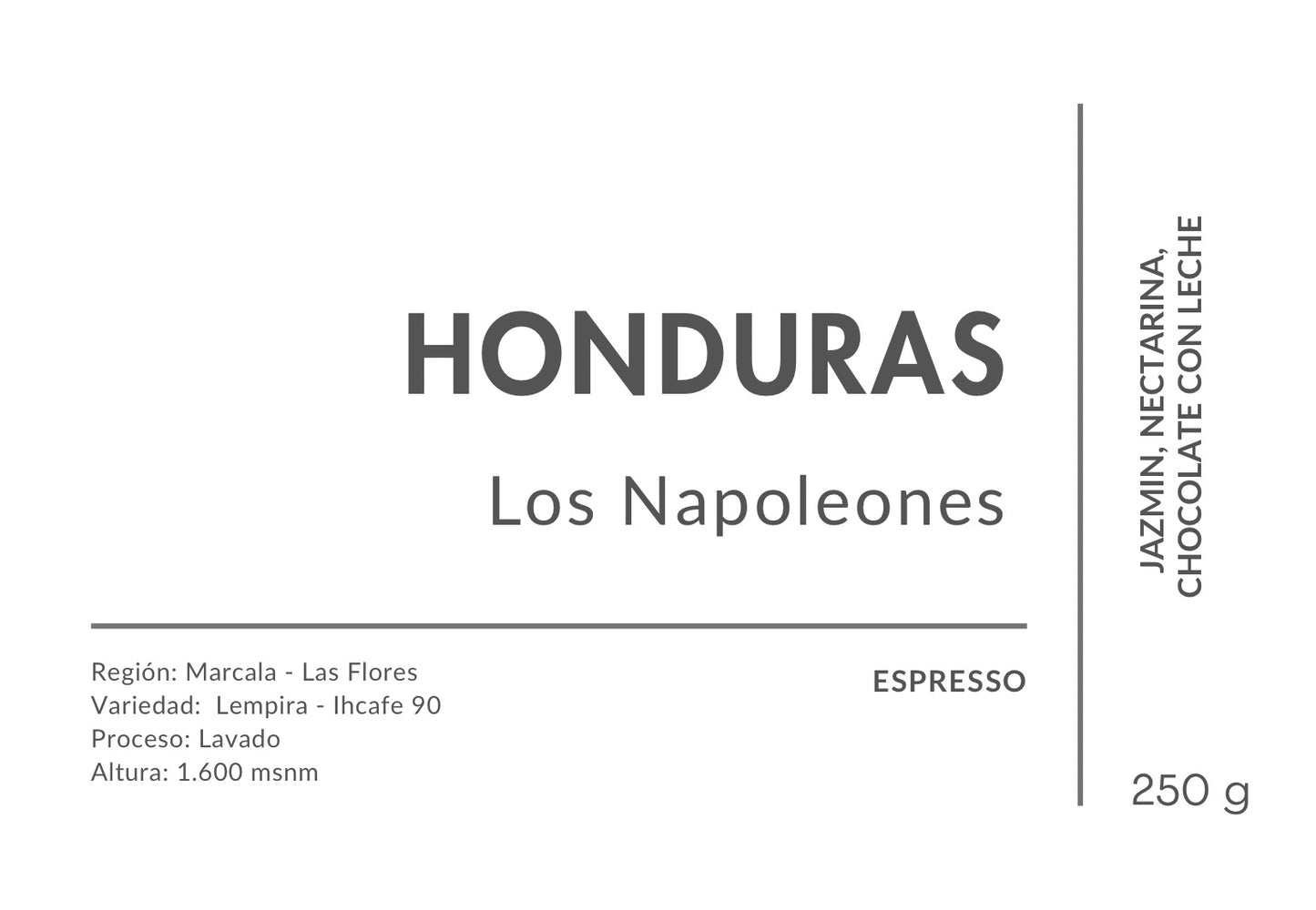 Honduras Los Napoleones Lavado - Espresso