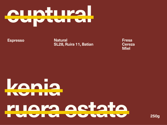Café Kenia Ruera Estate de cuptural coffee
